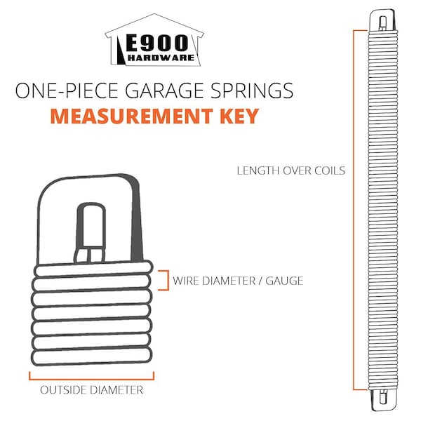 P530 30 In. Plug-End Garage Door Spring (0.207 In. No. 5 Wire)